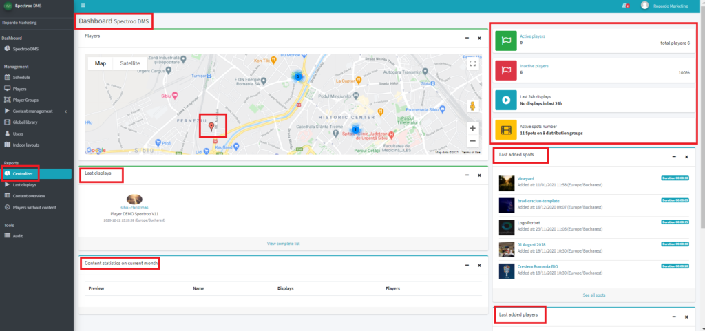 Spectroo Software Centralizer - Spectroo DMS